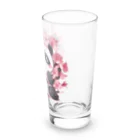 waterpandaの満開桜とパンダ Long Sized Water Glass :right