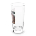 クロスクリエイティブのパンを焼いているトラ Long Sized Water Glass :right