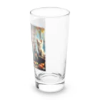 チワワンSHOPの煮物を作る美女とチワワ5 Long Sized Water Glass :right