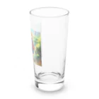 アニメ好きの野生味溢れる店J JK専門店の下校道の二人組の金髪JK  Long Sized Water Glass :right