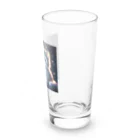 katohkouchiの夜の探検家、光と遊ぶ猫 Long Sized Water Glass :right