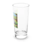 masaのガーデンで日向ぼっこしている猫 Long Sized Water Glass :right