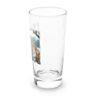 Shougun1のドット絵のヒョウ Long Sized Water Glass :right