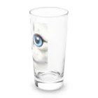 george-weblogのスコティッシュフォールドのアップ顔 Long Sized Water Glass :right