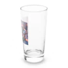 子猫のマイク・mikeの部屋の雪のmike Long Sized Water Glass :right