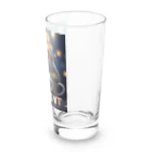 Mellow-Skyのナマケモノとクリーミーなドリンク Long Sized Water Glass :right