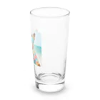 MACOCCHIのハワイアンスタイル全開！アロハシャツを着こなすかわいいワンちゃん♪ Long Sized Water Glass :right