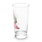 ワンコとにゃんちゃんズの毛布にくるまるシーズー Long Sized Water Glass :right