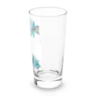 Tink_handmadeのTink ターコイズブルーflower Long Sized Water Glass :right