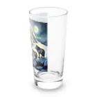 DREAMHOUSEの雪山のオオカミの群れ Long Sized Water Glass :right