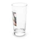 shaiermoiの首をかしげているトイプードル Long Sized Water Glass :right