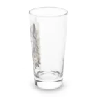 狼迅會の華と曼荼羅モチーフの狼 Long Sized Water Glass :right