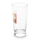 adarahの和風アートと三毛猫 Long Sized Water Glass :right