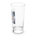 colaman0201の赤花のトナカイ Long Sized Water Glass :right