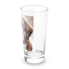 Ama'sの雪の中しかめっ面の犬さん Long Sized Water Glass :right