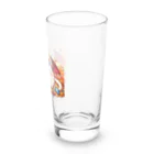 nekodoragonのおやすみ！猫ドラゴン　背景透過ver Long Sized Water Glass :right