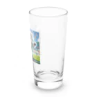スポーツにゃんこ大戦争のサッカーにゃんこ Long Sized Water Glass :right