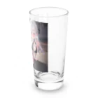 あなたに夢中の黒いビキニの女の子（銀髪Ｖｅｒ．） Long Sized Water Glass :right