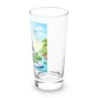 Enjoy 旅SUP!の旅ペンギン　ブラジル　アマゾンでSUP！！ Long Sized Water Glass :right