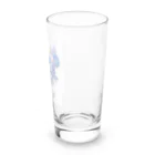 AQUAMETAVERSEのブルーパプルの色のスイトピー　なでしこ1478 Long Sized Water Glass :right