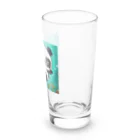 Smile Pop Artの水中パンダ Long Sized Water Glass :right