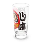 お絵かき屋さんの「心体健康」だるま ダルマ 達磨  Long Sized Water Glass :right