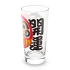 お絵かき屋さんの「開運吉祥」だるま ダルマ 達磨  Long Sized Water Glass :right