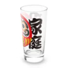 お絵かき屋さんの「家庭円満」だるま ダルマ 達磨  Long Sized Water Glass :right