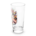 momonekokoのキャンバスに絵を描く女性 Long Sized Water Glass :right