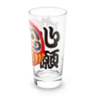 お絵かき屋さんの「心願成就」だるま ダルマ 達磨  Long Sized Water Glass :right