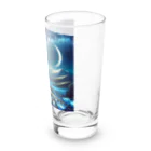 choropperの白狼親子の月夜散策 Long Sized Water Glass :right