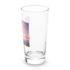 ikeikeikedaの街を照らす夕陽（景色シリーズ） Long Sized Water Glass :right