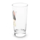 Cute Animalsのモノクロ猫 Long Sized Water Glass :right