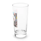 rakutenitibaのアイスクリームをもらって嬉しいパンダ Long Sized Water Glass :right