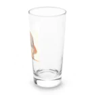 AQUAMETAVERSEのキャプをかぶった可愛い子犬 Marsa 106 Long Sized Water Glass :right