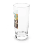 たわしのキリっとしたアライグマ Long Sized Water Glass :right