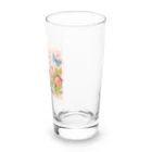 Y m @Y's shopの猫とチューリップ Long Sized Water Glass :right