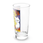 フクモトエミのねこさけ / はでかわ  Long Sized Water Glass :right