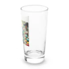 AI妖怪大図鑑の毛糸妖怪　アムヤン Long Sized Water Glass :right