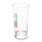 Runのスマホ依存症のダックスフント Long Sized Water Glass :right