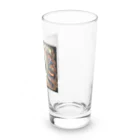 日常のおとももちのスーツ姿でトラさん出社？ Long Sized Water Glass :right