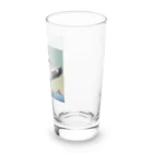 hinasoyuの踊るツノメドリ Long Sized Water Glass :right