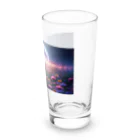 space catの花畑と猫と満月と Long Sized Water Glass :right