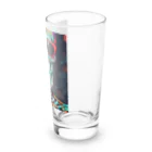 Skeletonのダイナミックなガイコツアート！ Long Sized Water Glass :right