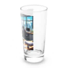 MTHの社内のたすくのすけじゅーりんぐをうみにぶた行 Long Sized Water Glass :right