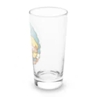 Yurina*🧡illustrationの食パンとひつじ-まったりひつじ- Long Sized Water Glass :right