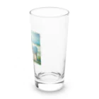 今日はなにがアルパカ！？の絶好のピクニック日和であるパカ！ Long Sized Water Glass :right