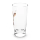 たわしの凛々しい眼差しであなたを見つめるキリン Long Sized Water Glass :right