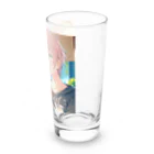 ShopＴＫの夏の爽やかな風に包まれた青年 Long Sized Water Glass :right