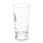 AQUAMETAVERSEのキュートな大きなリボン　BLUE PLUM  691 Long Sized Water Glass :right